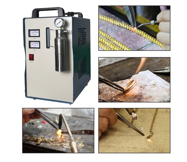 oxyhydrogen flame for jewelry welding